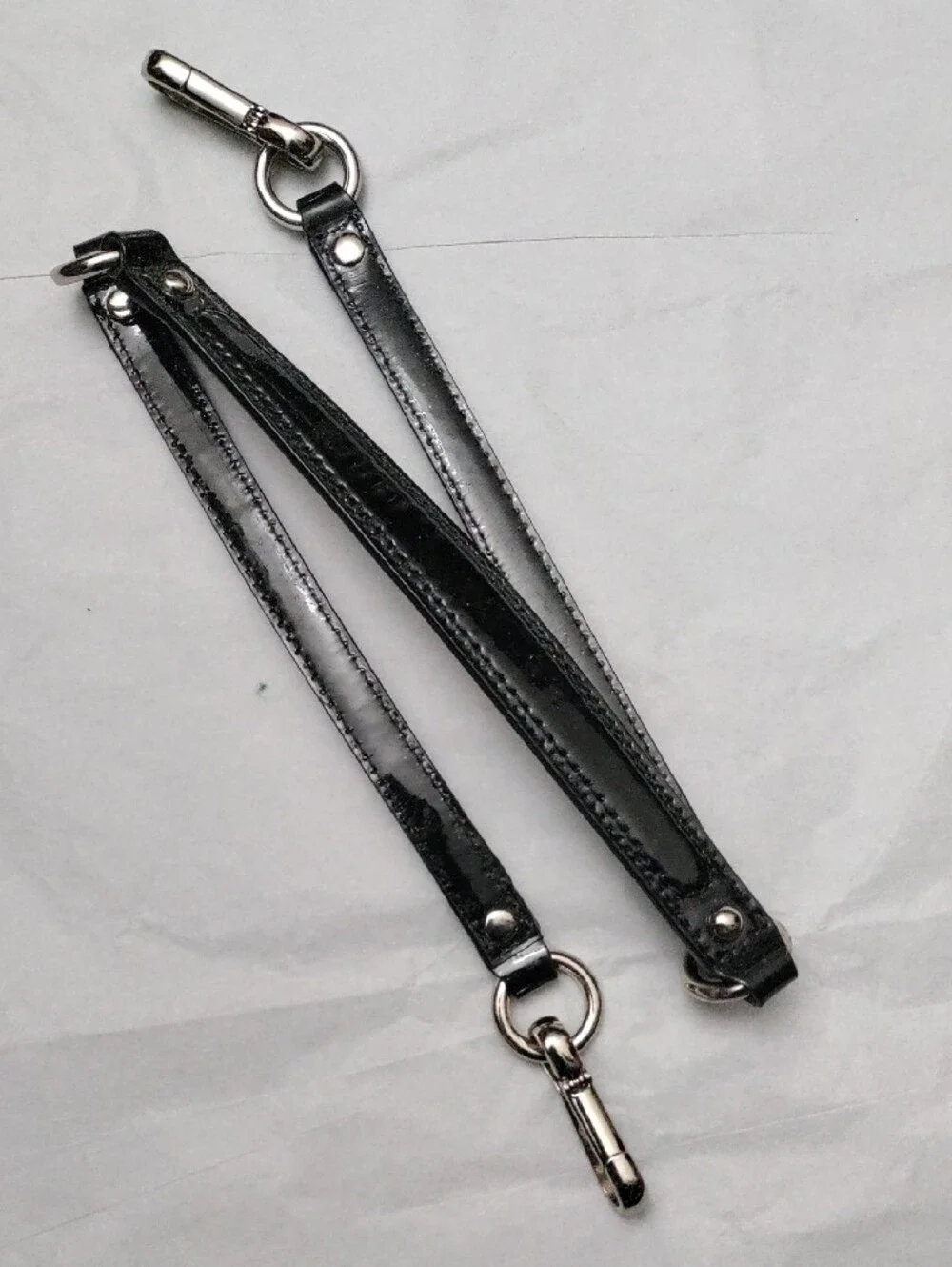 Coach Black/Brown Leather Handbag Straps